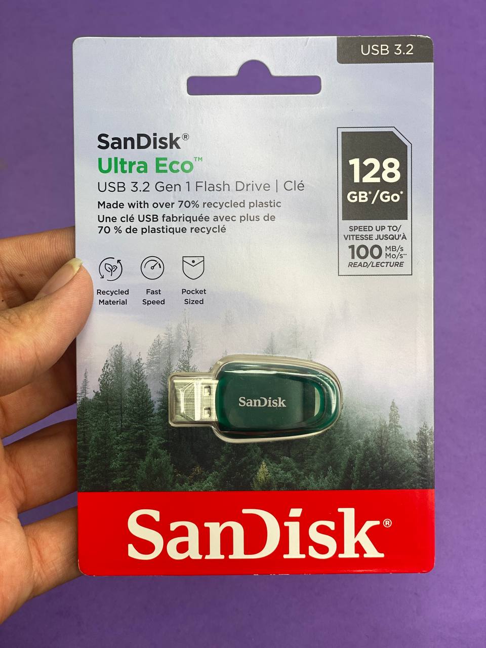 فلش SanDisk مدل  Ultra Eco ظرفیت 128GB