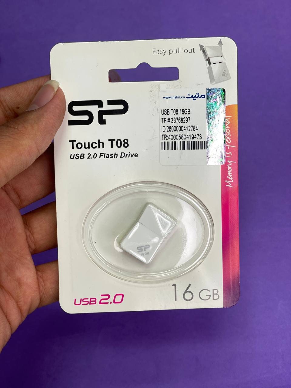 فلش سیلیکون پاور Touch مدل T08 ظرفیت 16GB
