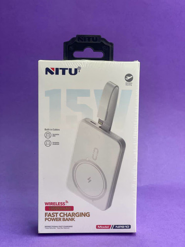 پاوربانک فست شارژNITU مدل NPB10 ظرفیت 10000mAh
