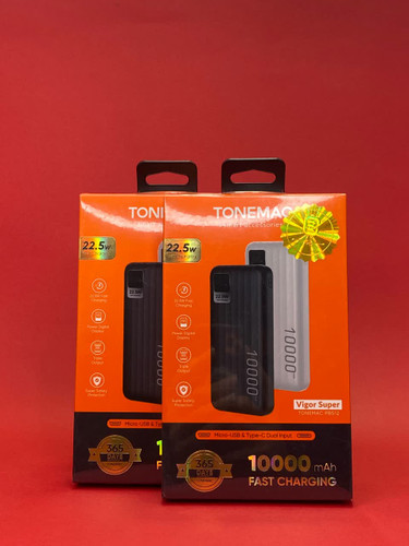 پاوربانک Tonemac مدل PBS12 ظرفیت ۱۰۰۰۰mAH